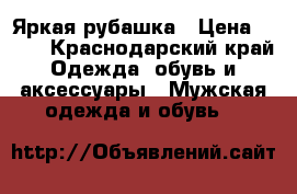 Яркая рубашка › Цена ­ 250 - Краснодарский край Одежда, обувь и аксессуары » Мужская одежда и обувь   
